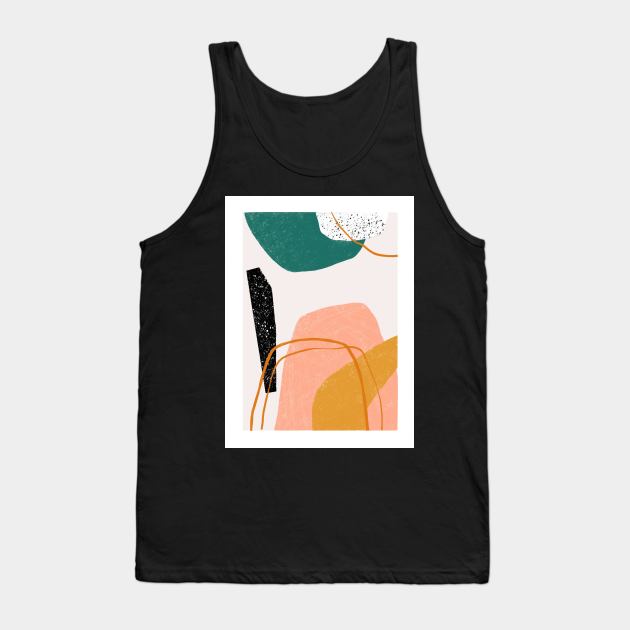 October Abstract Tank Top by Megan Roy